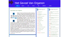 Desktop Screenshot of hetgevoelvanorganon.nl